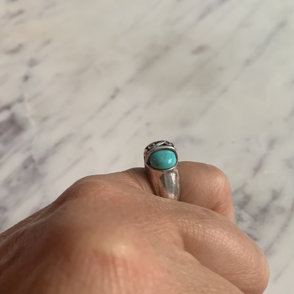 Sterling Silver Ring with Turquoise stone - size 6 - Picture 12 of 12